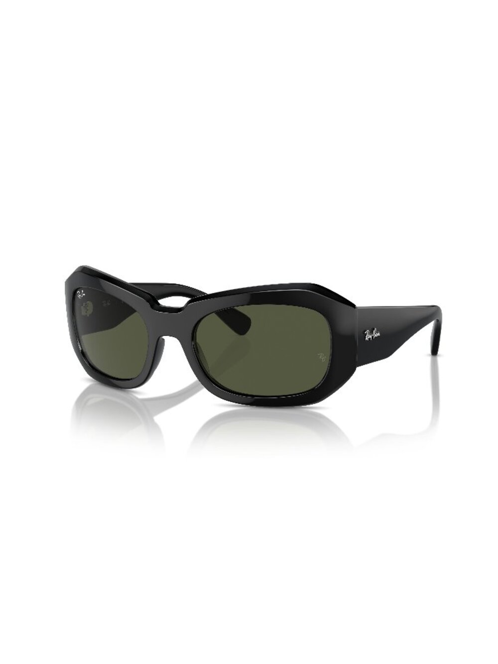 New Ray-Ban Unisex Sunglasses Black Butterfly Green Lens Acetate Frame Ray Ban
